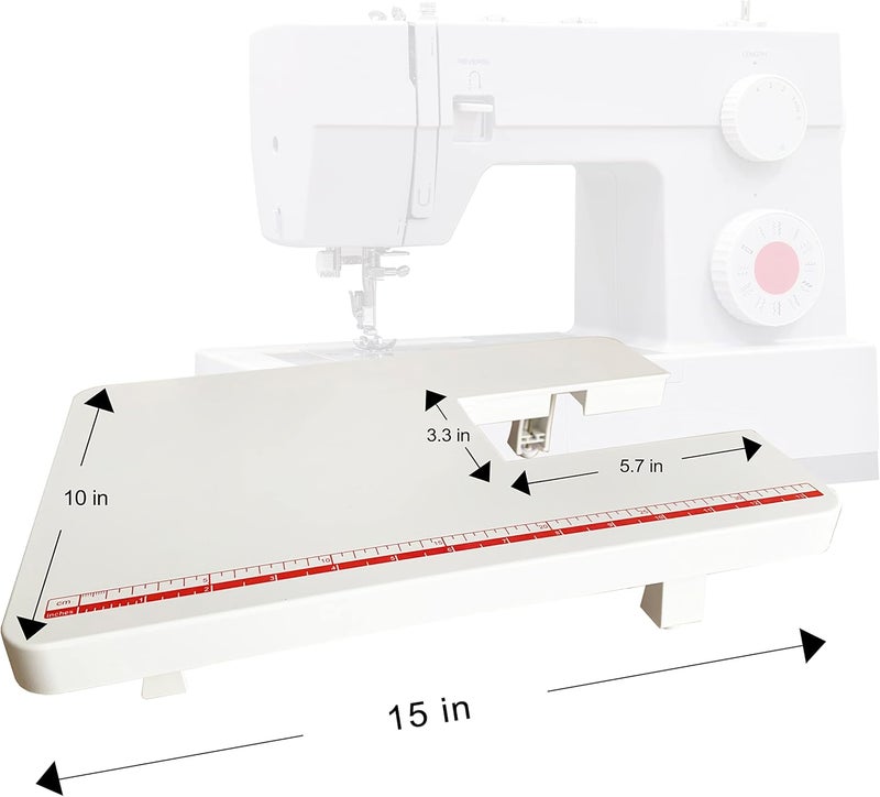 StitchTech Sewing Machines Extension Table Compatible with Singer Brand 44S, 4411, 4423, 4432, 4452, 5511, 5523, 5532, 6335 Heavy Duty Sewing Machines (White) - Image 5